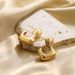 Women’s Jewelry Set Fashion Style Fashion Design Temperament Light Luxury Vacuum Plating High End Cold Style Simple Thread Earrings_ipsvogv.com