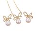 Light Luxury, Compact Exquisite Temperament, Sweet And Fashionable, Versatile, Women's High-end Feeling, Bow Tie, Pearl_ipsvogv.com