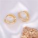 Cao Shi's hip-hop street diamond inlaid personalized niche earrings Instagram trendy women's minimalist earring hollowed_ipsvogv.com