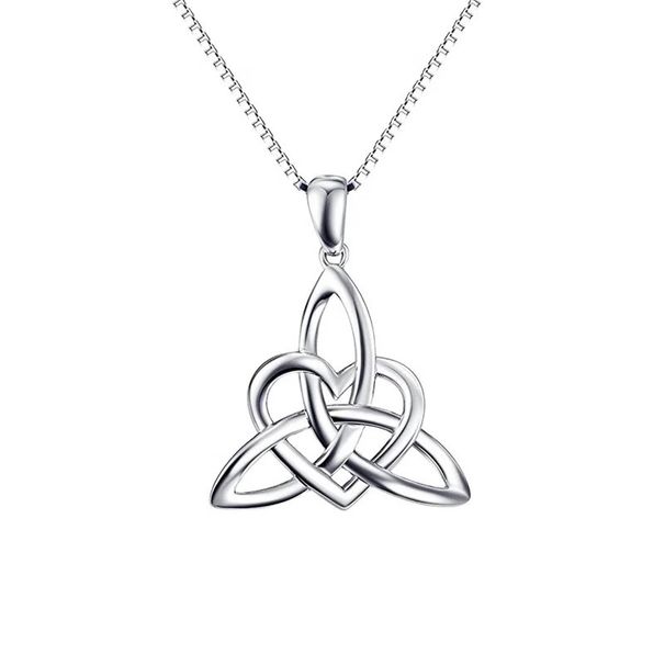 Fashionable Instagram Style Pendant Female Niche Design, S Silver Hollowed Out Triangular Necklace, Versatile Accessory_ipsvogv.com