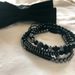 Jewelry Black Matte Copper Inlaid Zirconium Diamond Ball Flying Saucer Long Bracelet Bracelet Set Wholesale Men's Braided Bracelet_ipsvogv.com