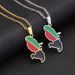 Stainless steel French Martinique map necklace ethnic style female niche design light luxury sweater chain jewelry_ipsvogv.com