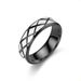 Mesh Patterned Titanium Personalized And Creative Stainless Steel Couple Ring Korean Edition Jewelry_ipsvogv.com