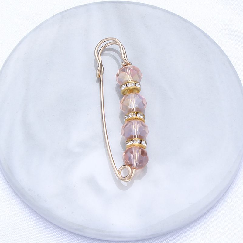 Unisex rhinestone brooch buckle metal waist pin pants skirt waist artifact anti exposure corsage pin_ipsvogv.com
