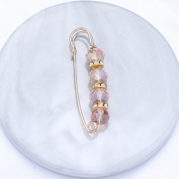 Unisex rhinestone brooch buckle metal waist pin pants skirt waist artifact anti exposure corsage pin_ipsvogv.com