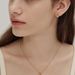 Perfect/simple Circle Small Waist Pass Through Necklace Female Silver Plated Niche Stacking Clavicle_ipsvogv.com