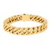 Minimalist Stainless Non-Fading Men's Hip-Hop Titanium Steel Three-Dimensional Cut Four-Sided Polished Cuban Bracelet_ipsvogv.com