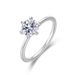 hot Classic Simple One Carat Moissanite Ring S925 Silver Six Claw Inlaid Moissanite Diamond Ring Proposal Gift_ipsvogv.com