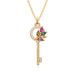 HipHop New Solid Copper Micro Inlaid Key Necklace Pendant Female Fashion Mingyuan Light Luxury Style Simple And Sweet_ipsvogv.com