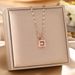 Korean Net Red Titanium Steel Necklace Women's Perfume Bottle Full Of Diamonds Beating Mind, Light Luxury, High Class_ipsvogv.com