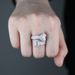 Women's Jewelry Heart-Shaped Open Ring With Zirconia Hip Hop Style, Silver And Gold, Sizes 6-8 Hip Hop New Love Open Ring Inlaid Zircon Ladies Ring_ipsvogv.com