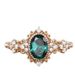 Yiwu Sanjie Jewelry New Women's Alloy Inlaid With Green Zircon Diamond Ring Trend_ipsvogv.com