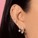 Unisex popular pierced ear bone studs for women micro inlaid zircon screw ear studs sweet temperament pearl earrings earrings_ipsvogv.com