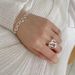 S Pure Cuban Chain Tank Ring, Bright Silver Versatile Casual Ring For Men And Women, Cool Style Adjustable_ipsvogv.com