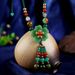 Flower Collarbone Chain Jewelry, Green Agate Short And Versatile, Antique Glass Necklace, Women's Style, Ethnic Style_ipsvogv.com