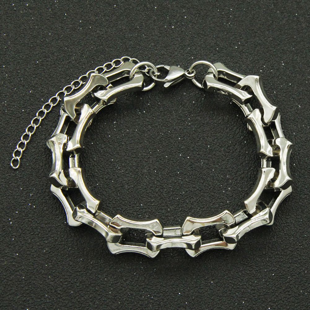 INS style hip-hop metal keel necklace trendy men's alloy geometric chain personalized decorative accessories_ipsvogv.com