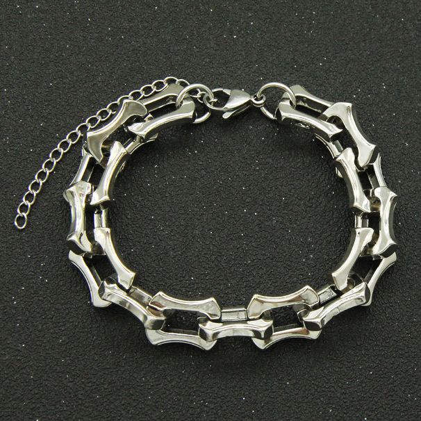 INS style hip-hop metal keel necklace trendy men's alloy geometric chain personalized decorative accessories_ipsvogv.com
