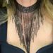 Simple versatile necklaces, luxury rhinestone tassel necklaces, sexy bar and nightclub accessories choker_ipsvogv.com