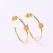 Summer New Large Circle Earrings For Women S925 Silver Gold Plated Diamond High End Earrings Simple And Fashionable_ipsvogv.com