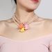 Fashion Jewelry Simple Candy Color Bear Pendant Women's Necklace Clavicle Chain_ipsvogv.com