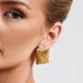 Unisex Hot Selling New Products Square Twill Exaggerated Large Earrings Retro Atmosphere High End Earrings_ipsvogv.com