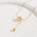 Gold Ball Titanium Steel Necklace for Women's New Cool and Luxury Style, Small and Popular Clavicle Chain for Women's_ipsvogv.com