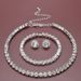 Three piece set of trendy accessories, necklaces, women's versatile slim style wedding dresses with live streaming_ipsvogv.com