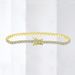 Modern Style Solid Color Sterg Sier Inlay Zircon Tennis Bracelet_ipsvogv.com