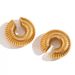 Spot Factory INS Fashionable Niche INS Retro Titanium Steel Hollow Shaft Wheel CHOOP Earrings_ipsvogv.com