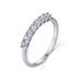 Platinum Mosang Stone Fashion 7 Diamond Row Personalized Proposal Couple Jewelry Ring_ipsvogv.com