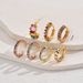 Women’s Jewelry Set Fashion New Copper Plated Real Gold Earrings For Women, Niche Design, Inlaid With Colored Diamonds Ladies' Temperament Earrings_ipsvogv.com