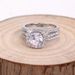 Women's Fashion Zircon Full Diamond Genuine Gold Plated Ring, Female Niche_ipsvogv.com