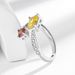 Baolai Xing Jewelry Live Broadcast Colorful Treasure Popular Sugar Simulation Diamond Colored Zircon Women's Light_ipsvogv.com