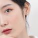 Simple And Fashionable Zircon Earrings S925 Sterling Silver Four Claw Inlaid Round White Zircon Earrings For Men And Women_ipsvogv.com