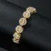 Mens Hip Hop Face Smile Designer Charm Bracelets Gold Sier Full Dia Crystal Night Club Bangle Bracelet Jewelry_ipsvogv.com