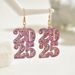Ins niche new model, New Year's Eve 2025 digital earrin, female personality, colorful drip oil, high-end design_ipsvogv.com
