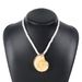 N11486 Fashion Exaggerated Conch Pendant Necklace Personalized Ocean Style Geometric Neckchain_ipsvogv.com