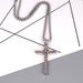Dragon Cross Necklace Men's Speed and Passion Long Pendant Trendy Titanium Steel Chain Sweater Chain Necklace_ipsvogv.com