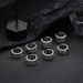 New Beach Hollow Chain Geometric Joint Foot And Ring Set With 7 Open Rings_ipsvogv.com