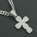 Hip Hop Full Diamond Cross Pendant Cuban Necklace Men's Cool and Dominant Personality Collar Chain Neckchain_ipsvogv.com
