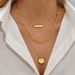 Simple And Fashionable Multi Layer Metal Disc Pendant Necklace Personality Women's Necklace Popular Jewelry_ipsvogv.com
