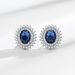 Live Fashion Simulation Blue Pendant Earrings Necklace Headpiece Jewelry Set_ipsvogv.com