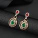 New personality temperament fashion exaggerated necklace four-piece jewelry set_ipsvogv.com