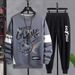 Men's Clothing Casual sports suit sweatshirt men's spring and autumn printed men's autumn clothes loose two piece suit men's clothing wholesale_ipsvogv.com