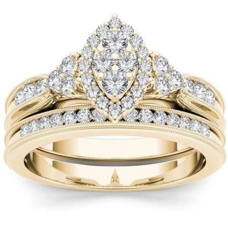 Three Heroes Couple Ring With Gold Plated And Zircon Inlaid Classic Jewelry_ipsvogv.com