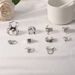 New Exaggerate Frog Spider Snake Personalized Animal 10 Piece Set Ring_ipsvogv.com