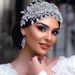 Original New Bridal Headdress Heavy Handmade Crystal Rhinestone Wedding Hair Band Headband Set_ipsvogv.com