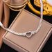 2023 New Minimalist And Exquisite Versatile Love Necklace With A Niche Design, Titanium Steel Hollow Collarbone Chain_ipsvogv.com