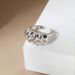Silver horn bag open ring smooth thread gold-plated INS style niche all-match explosion light luxury ring_ipsvogv.com