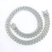 Unisex New Alloy Cuban Chain With Diamonds 13.5mm Rhombus Full Diamond Original Design Necklace For Men And Women Hip Hop Style_ipsvogv.com